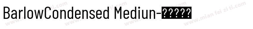 BarlowCondensed Mediun字体转换